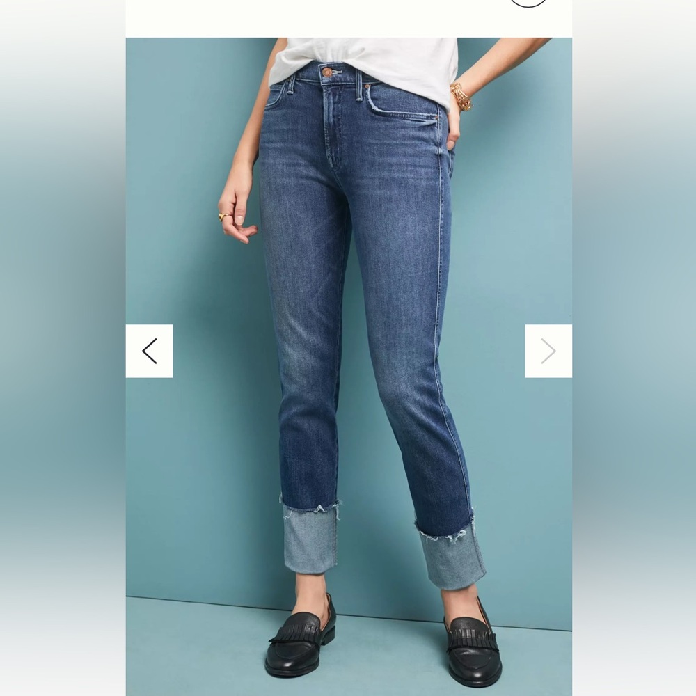 Mother the pony boy ankle fray jeans 26